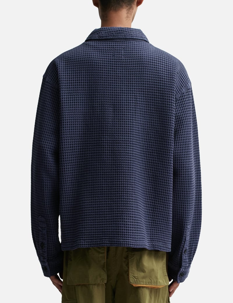 Brain Dead - ワッフル ボタン フロント シャツ | HBX