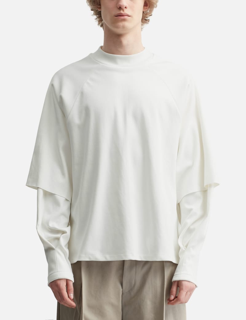 Seventh Raglan Layered Long Sleeve T-Shirt - Oversized heavyweight