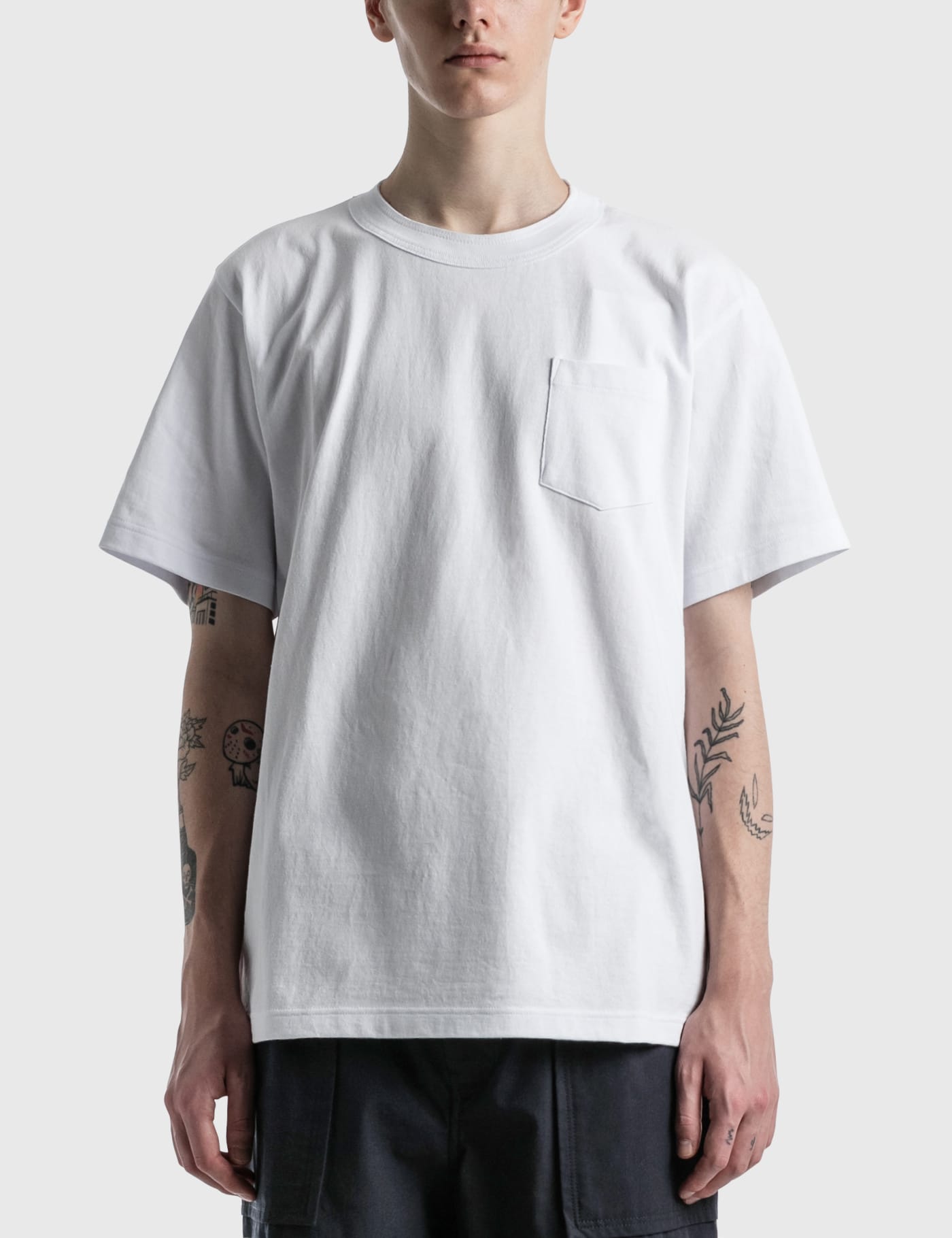Side Zip Cotton T-Shirt