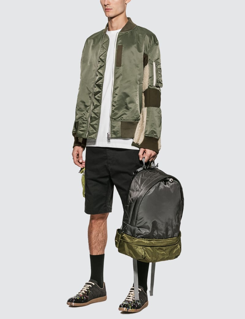 sacai　Nylon Twill Faux Shearing Blouson Sacai - Nylon Twill Shearing Blouson Jacket | HBX