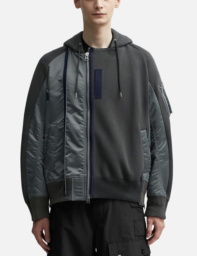 Sacai Sponge Sweat Blouson スポンジ スウェット-