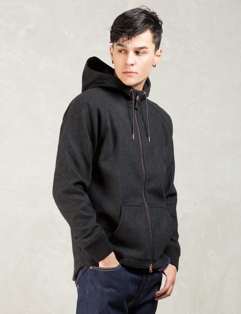 Levi’s ALL DUTY wool pullover Levi's - Black Commuter Wool Hoodie | HBX - Globally Curated