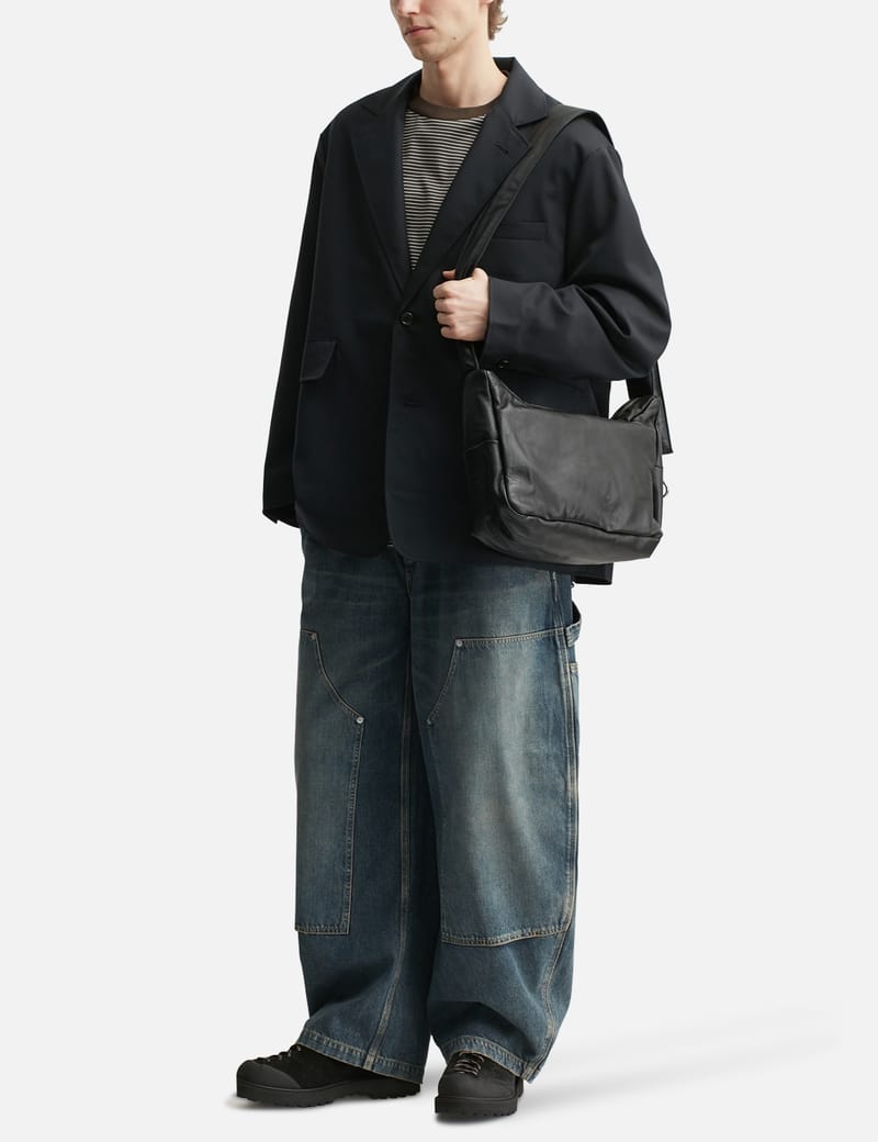 CLESSTE Leather Holiday Bag - Black cowhide crossbody with