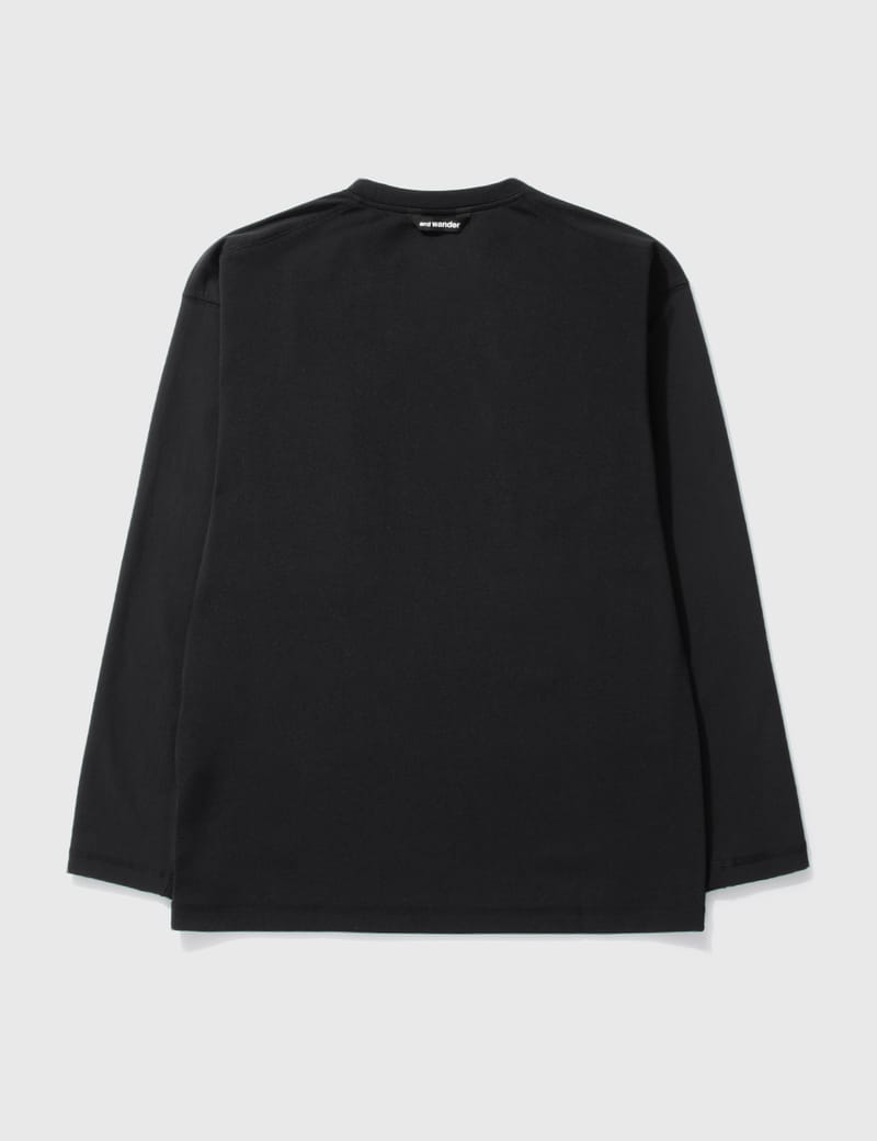 and wander - Hybrid Warm Pocket Long Sleeve T-shirt | HBX