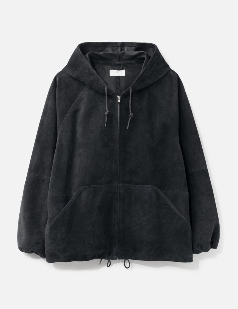 ジャケット・アウター 26ss HERILL Goat Suede Hooded Jacket HERILL Goat Suede Hooded Jacket - Black suede hooded leather