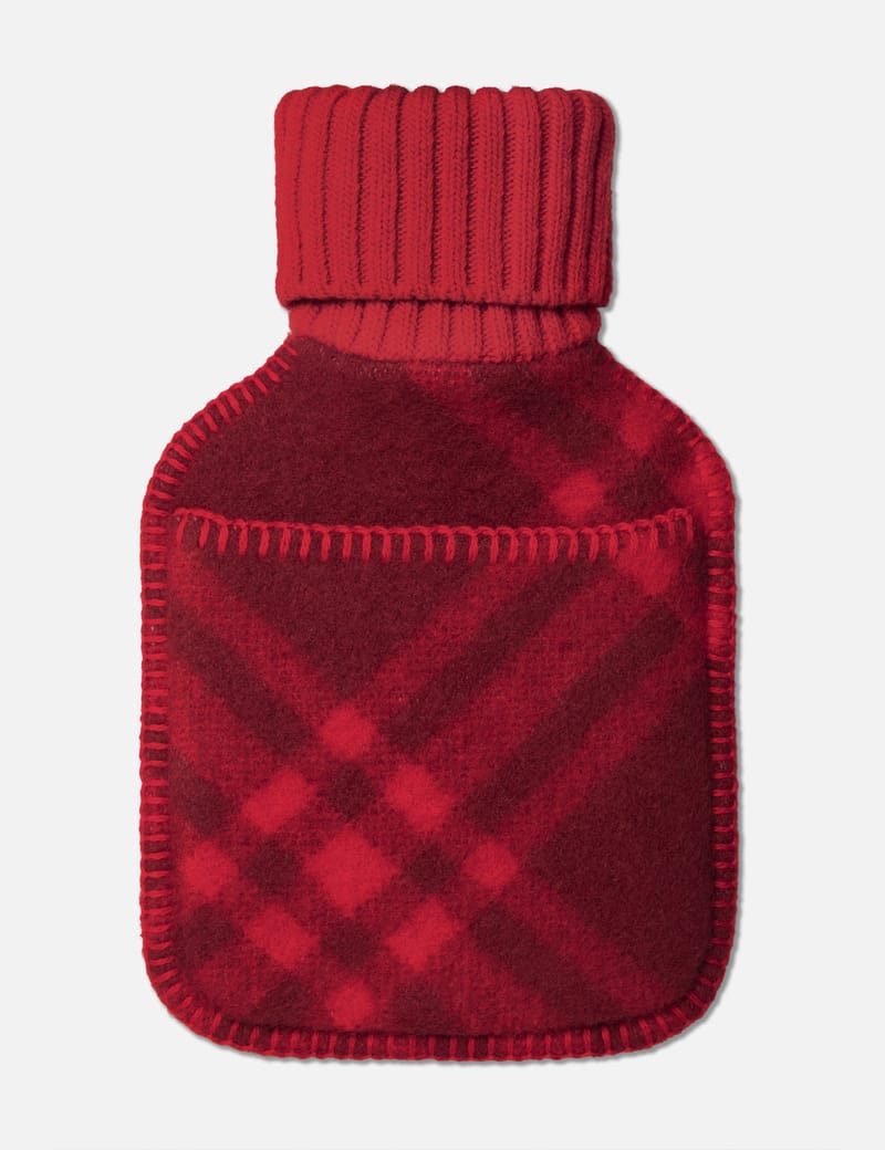 バーバリー チェック ウール ホットウォーターボトル BURBERRY ウール ホットウォーターボトル チェック柄 | NET-A-PORTER