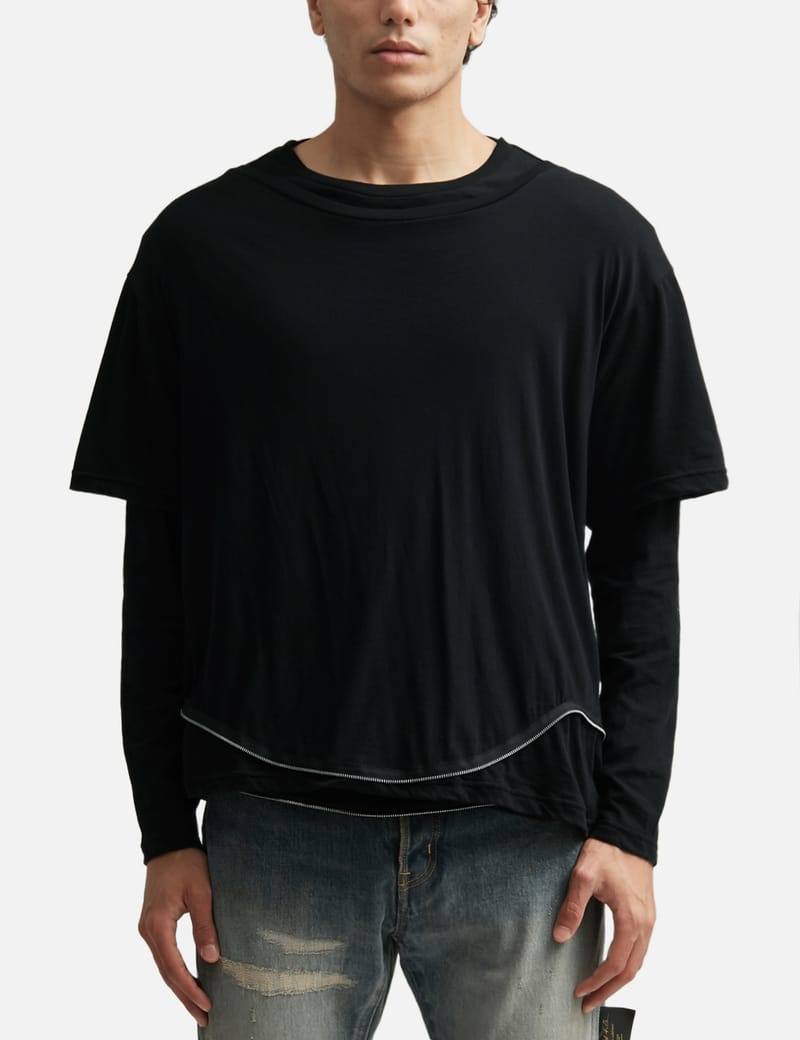 Undercover UC2F4803 レイヤード長袖Tシャツ - 前衛的なディテールが