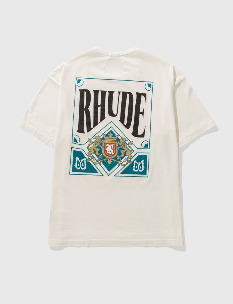 Rhude - カード Tシャツ | HBX - ハイプビースト(Hypebeast)が厳選したグローバルファッション&ライフスタイル