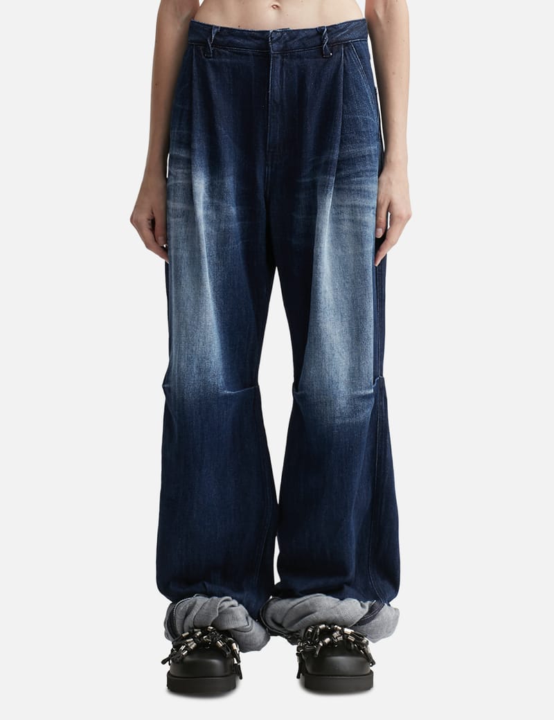 Ader Error - WIDE WRINKLE JEANS | HBX - Globally Curated