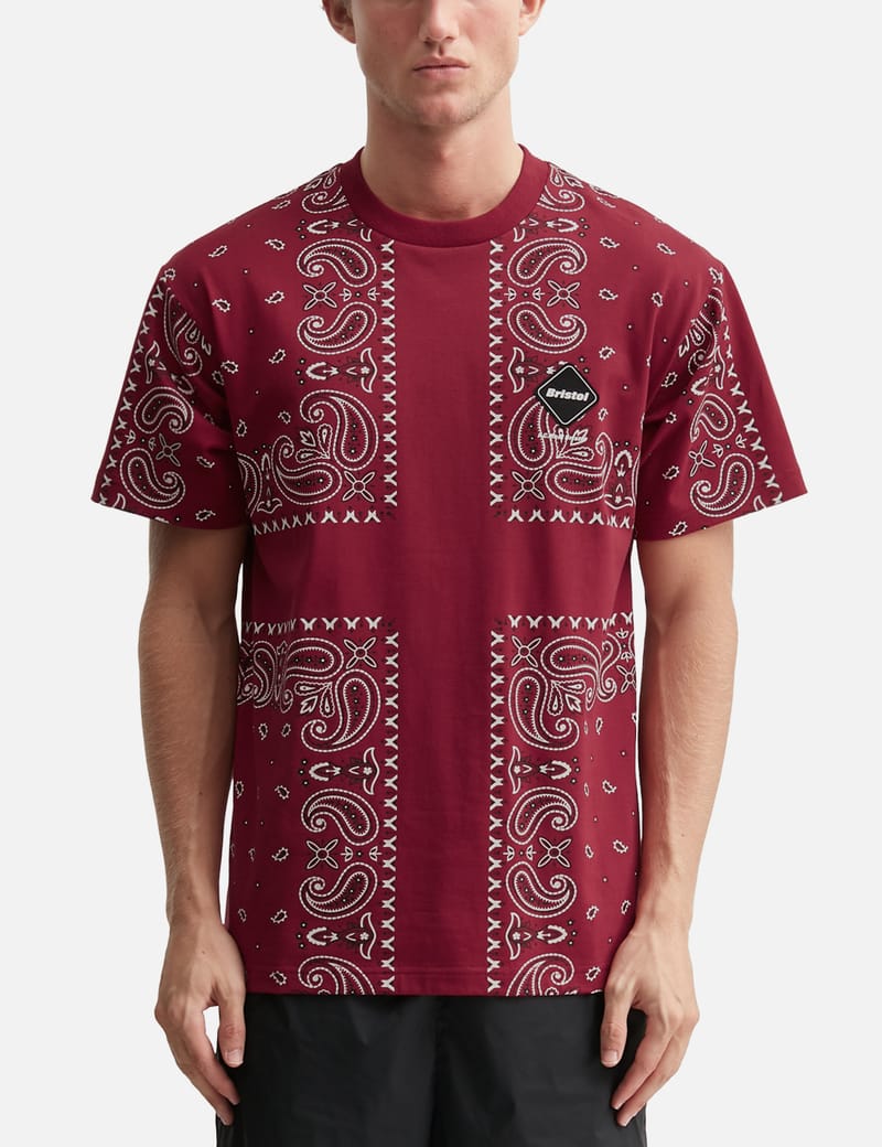 F.C. Real Bristol - Big Logo Flannel Baggy T-Shirt | HBX