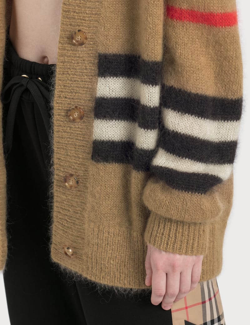 Burberry - Vintage Stripe Mohair Oversized Cardigan | HBX