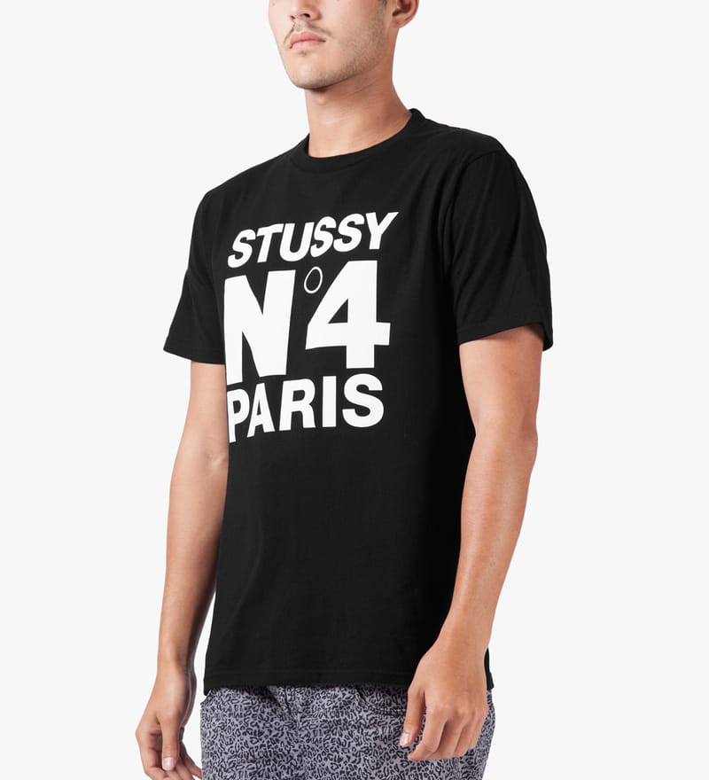 Stüssy - Black No.4 Paris T-Shirt | HBX