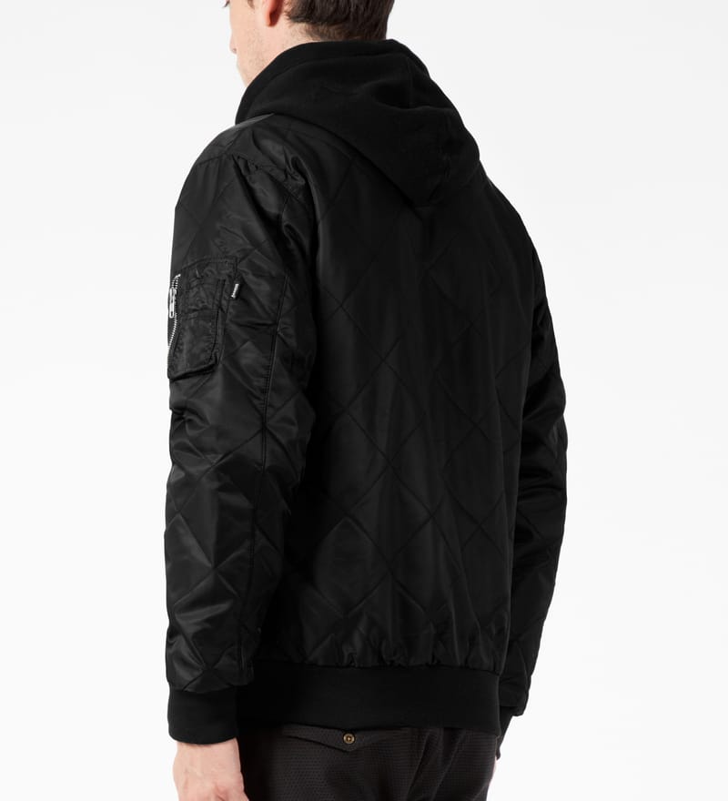 Stüssy - Black Quilted MA-1 Jacket | HBX - Globally Curated