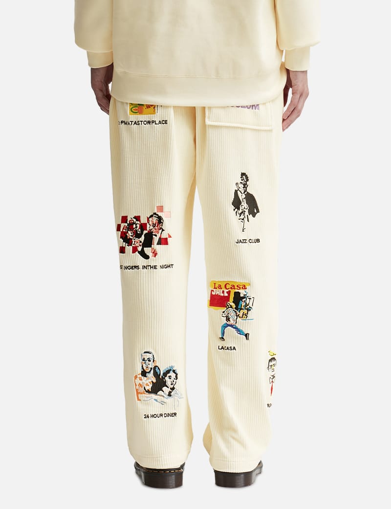 KidSuper - Museum Embroidered Cord Pants | HBX - Globally Curated