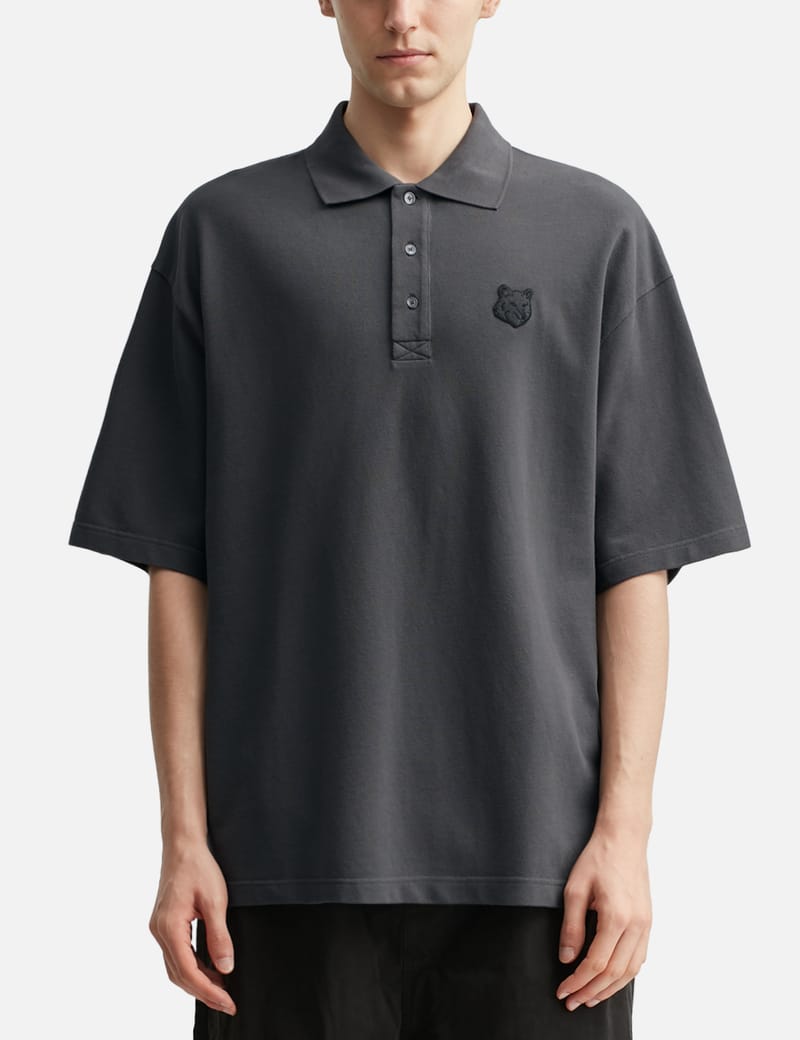 トップス maison kitsune double fox polo Maison Kitsuné - Double Fox Head Patch Polo | HBX