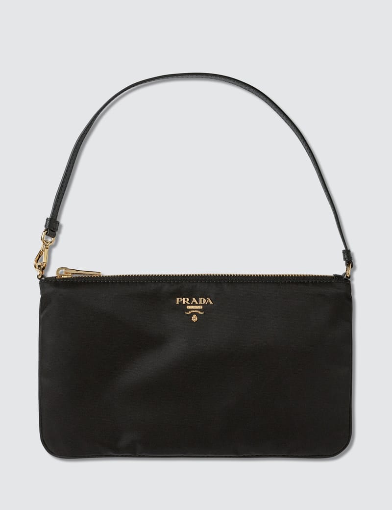 Prada nylon flat pouch new arrivals