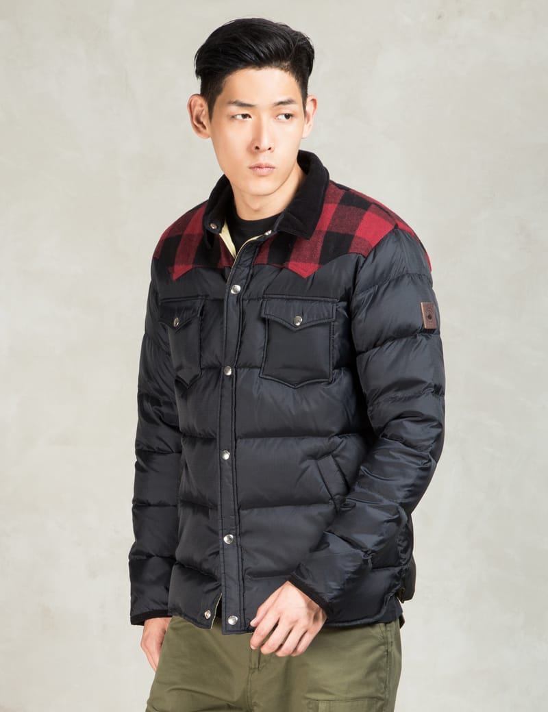 Penfield - Black Rockford Plaid Yoke Down Jacket | HBX