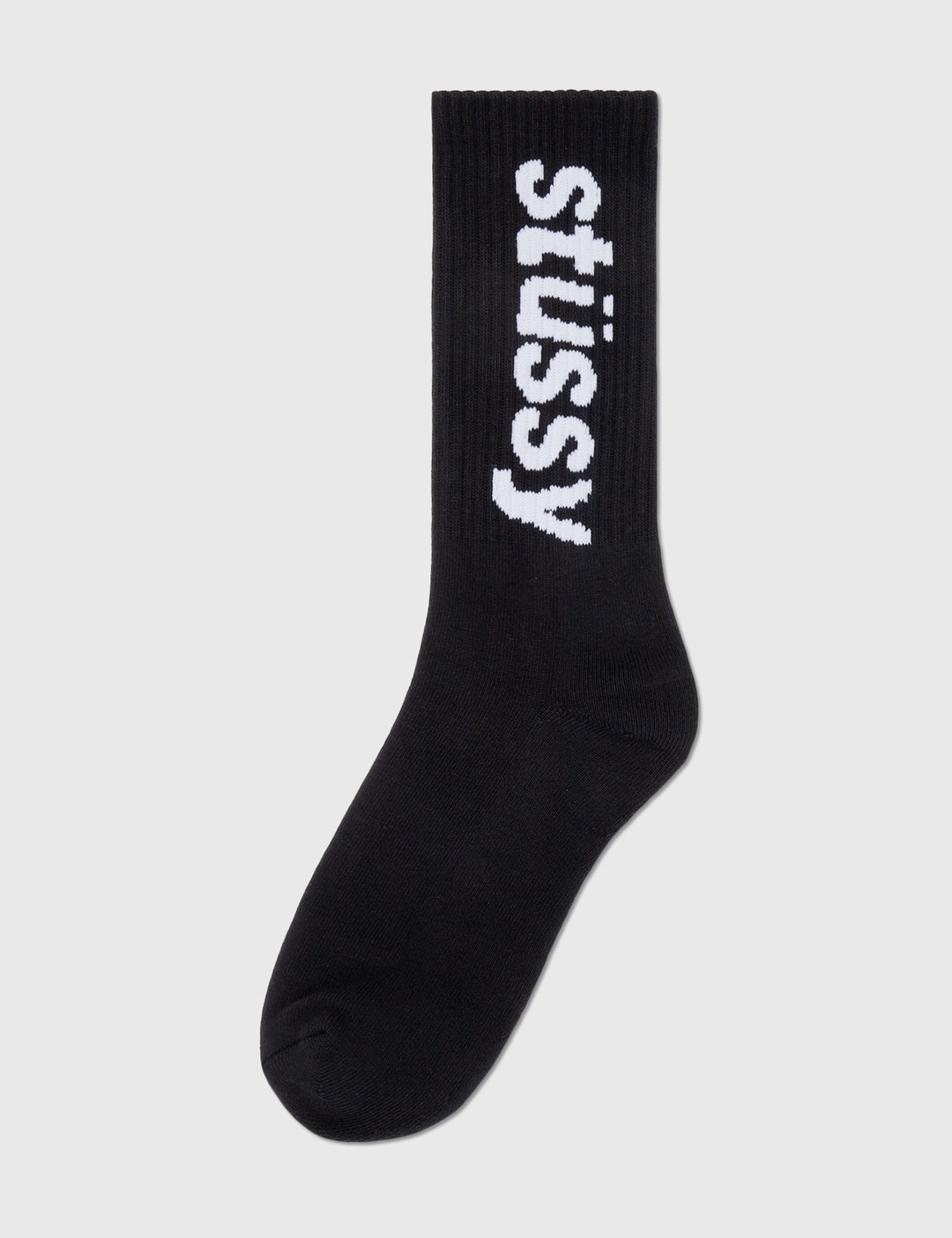helvetica jacquard crew socks