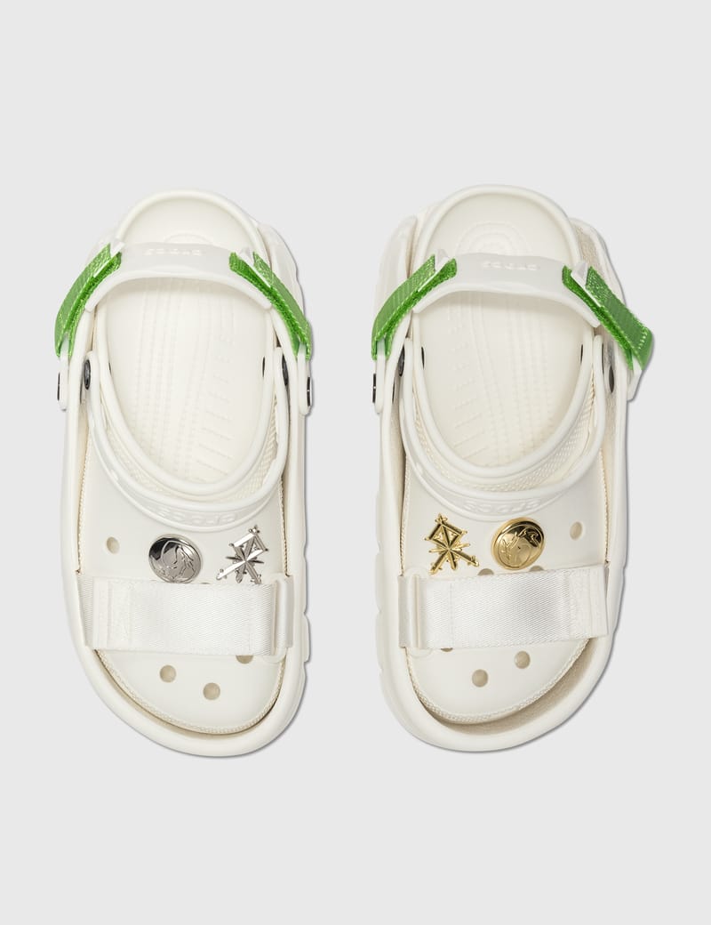 New limited edition Crocs X Sankuanz Collab offers White Crocs M6/W8