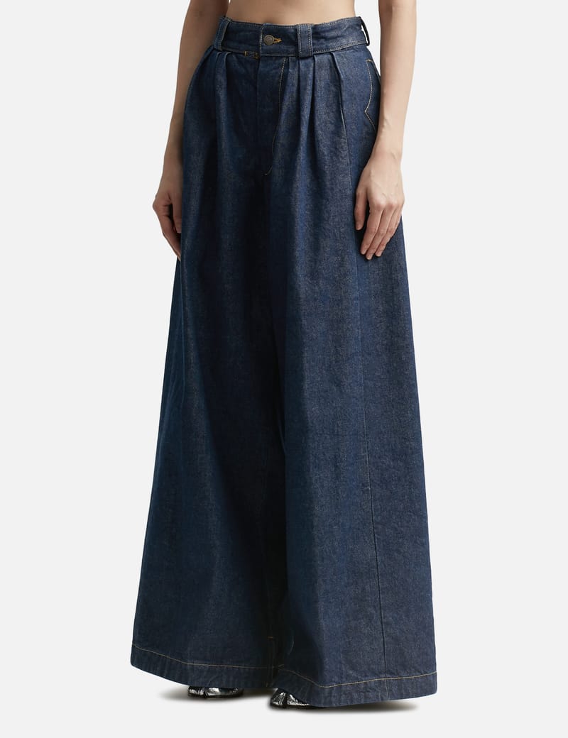 ★Maison Margiela★ マルジェラ プリーツトラウザーズ 正規取扱店】MAISON MARGIELA プリーツデニムパンツ(メゾン