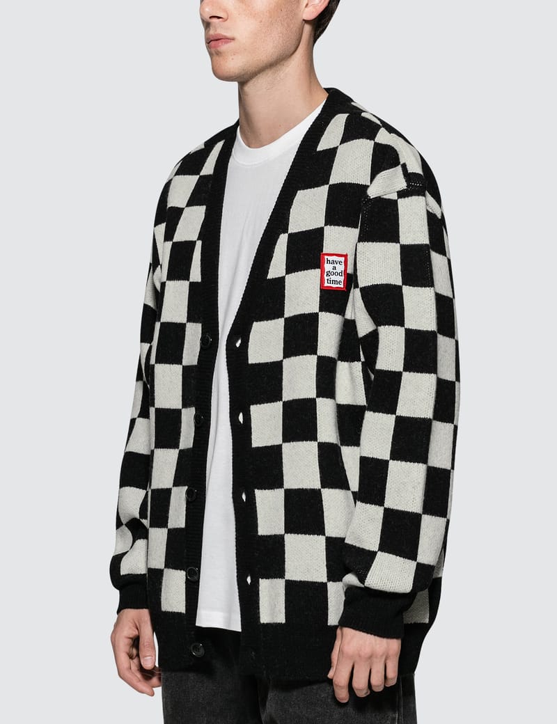 Have A Good Time - Checkerboard Cardigan | HBX - Globally Curated