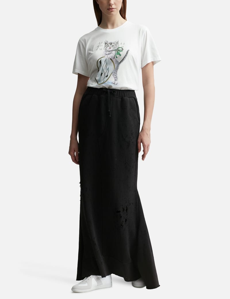 MM6 Maison Margiela - Cat & Glitter Print T-Shirt | HBX