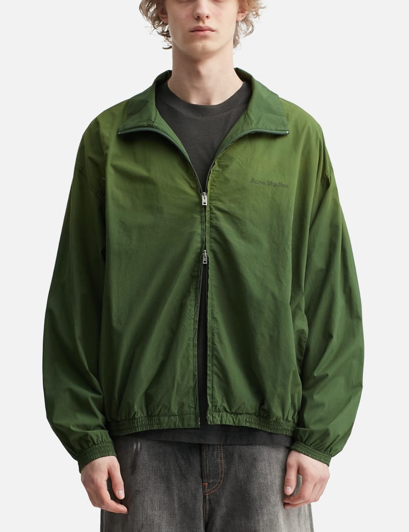 ジャケット・アウター Acne Studios hunting jacket cover all Acne Studios - Nylon logo jacket - Mud grey