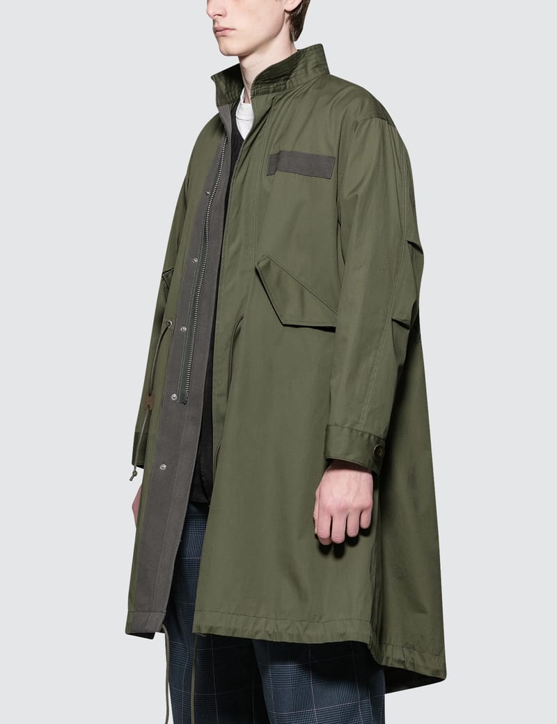 Sacai - Cotton Mods Coat | HBX - Globally Curated Fashion and