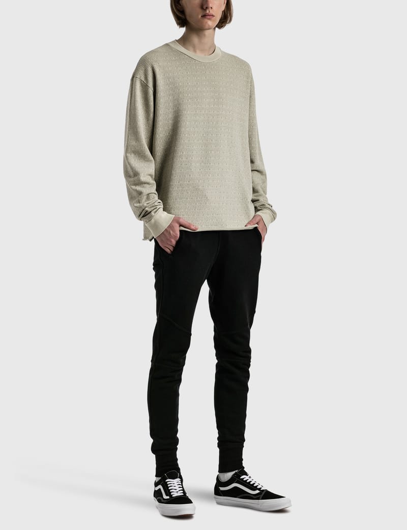 John Elliott - Raw Edge Jacquard Terry Crewneck | HBX - Globally