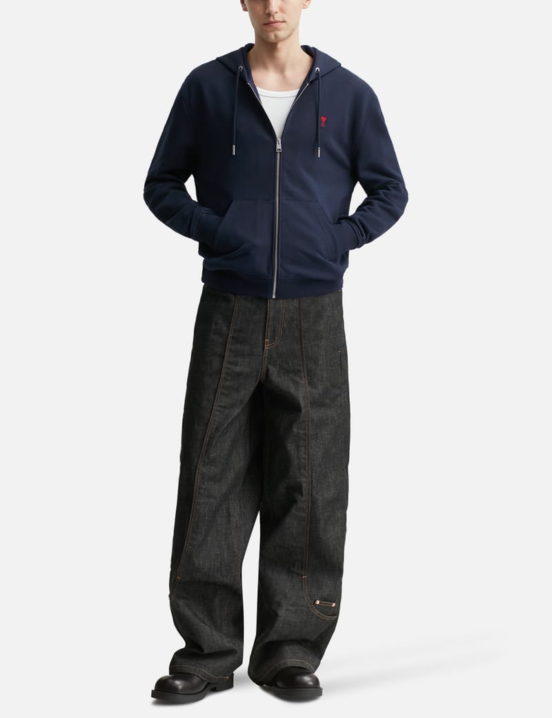 Ami Ami de Coeur Zipped Hoodie - オーガニックコットンのクラシック