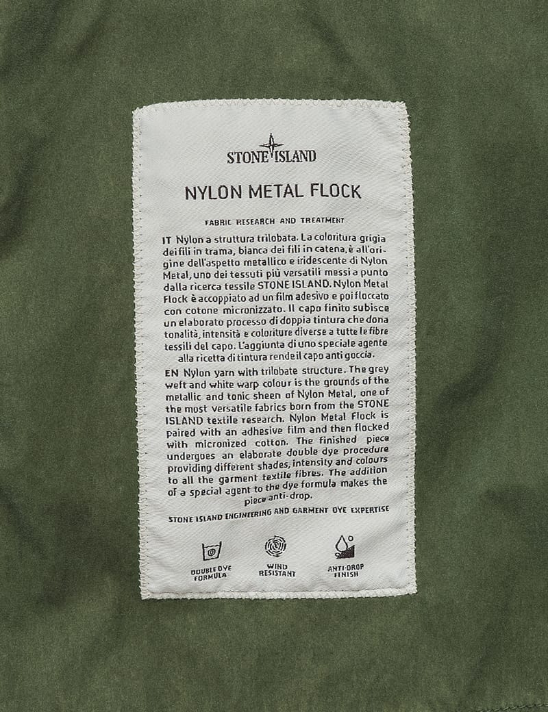 Nylon Metal Flock Hooded Jacket