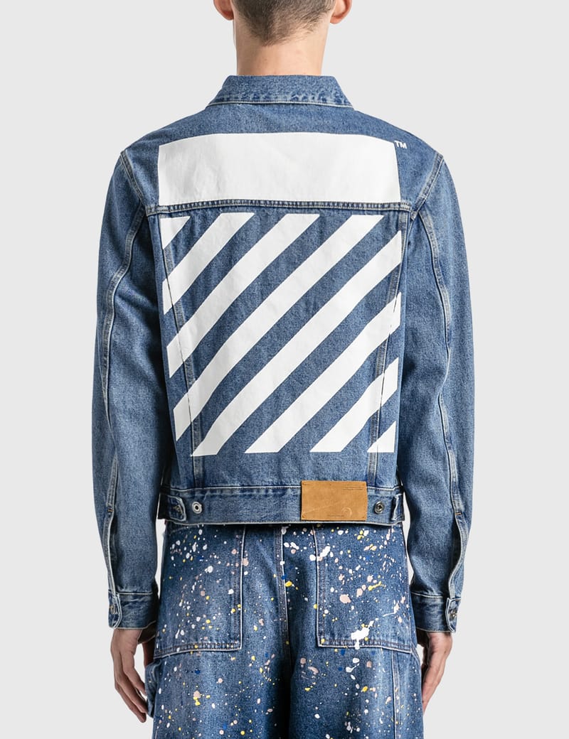 Off-White™ - Diag Tab Slim Denim Jacket | HBX - Globally Curated