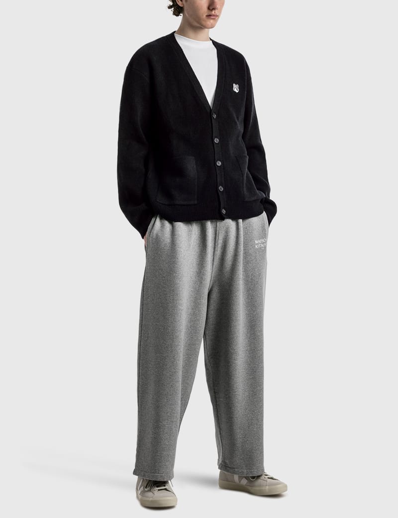 【値引き中】メゾンキツネ グレーフォックスヘッドパッチリラックスド カーディガン MAISON KITSUNE メゾンキツネ カーディガン メンズ ボールド