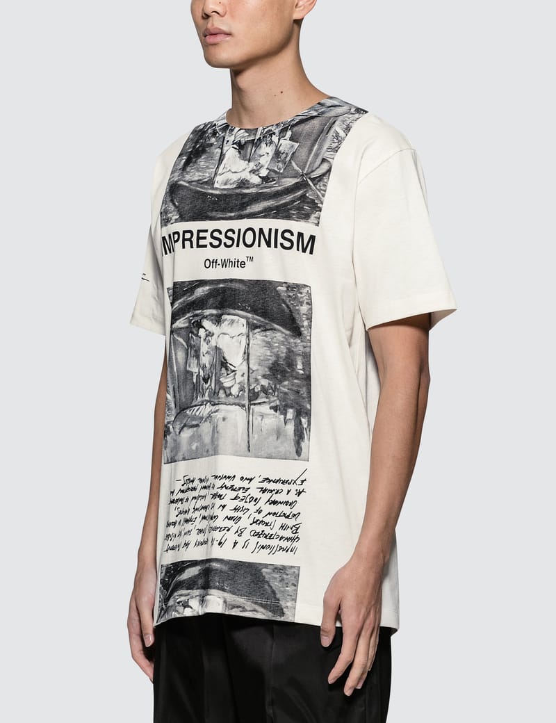 Off white newspaper on sale tee