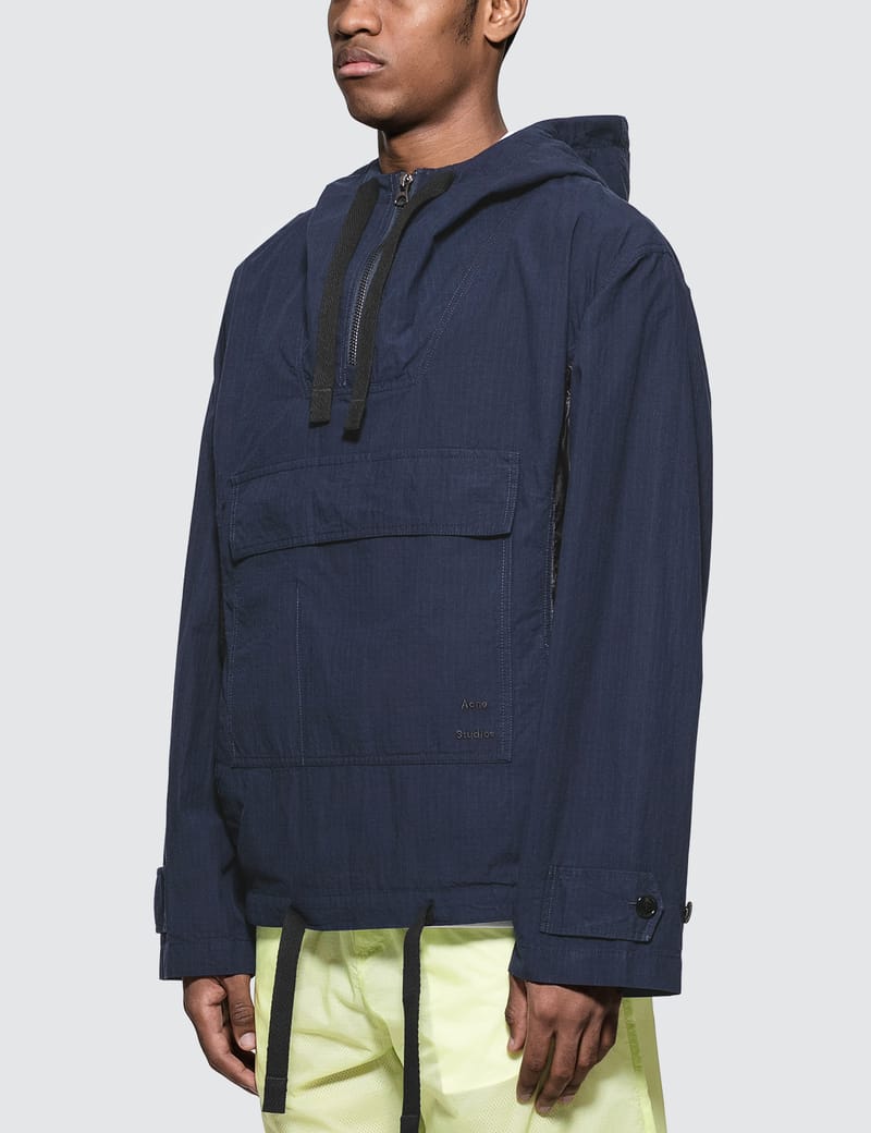 Acne Studios - Blue Ophion Ripstop Anorak Jacket | HBX