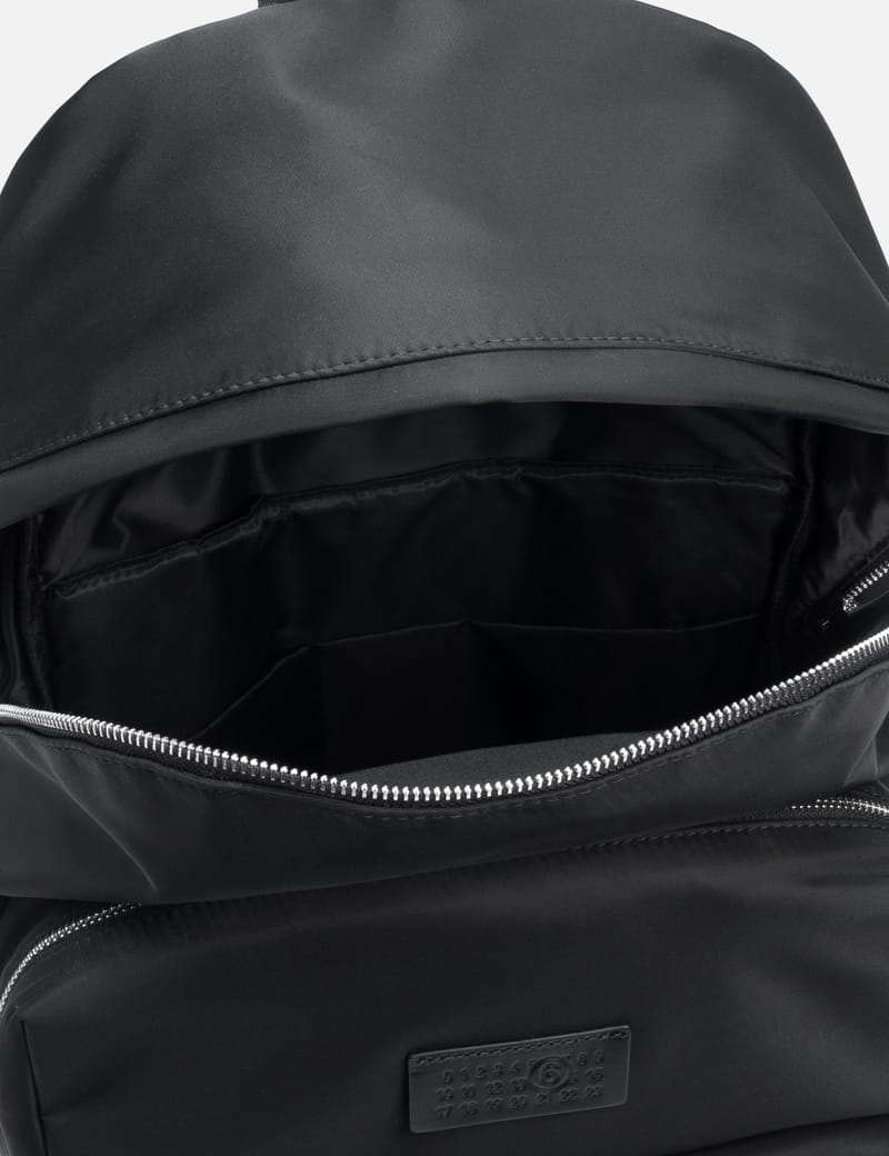 MM6 Maison Margiela Numeric Backpack - マットナイロン×カーフレザー