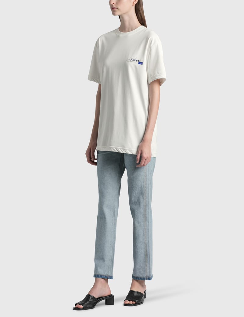 ★ADERERROR★ Foil tape logo tshirt Off white Ader Error - Foil Tape Logo T-Shirt | HBX - Globally Curated