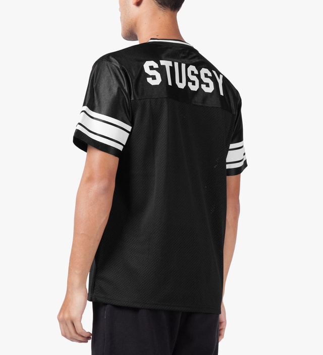 Stussy - Black All City Football S/S Crew Jersey | HBX