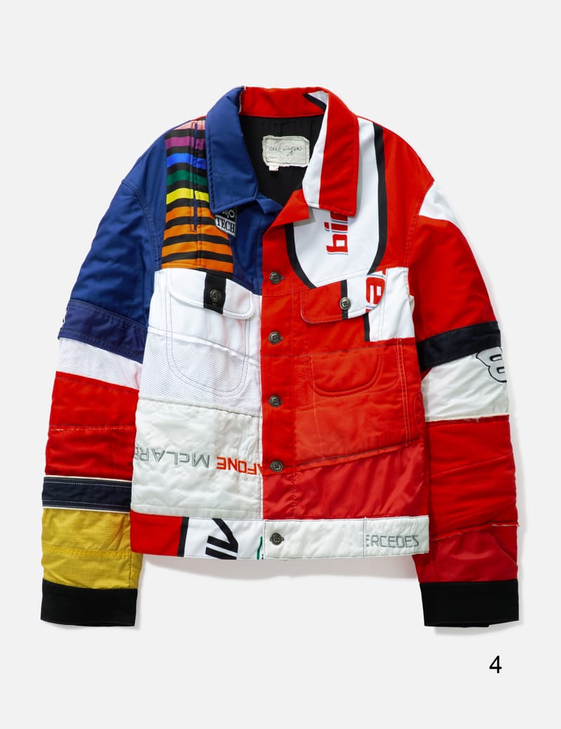 Greg Lauren パッチワーク デニムジャケット | ブルー | FARFETCH JP