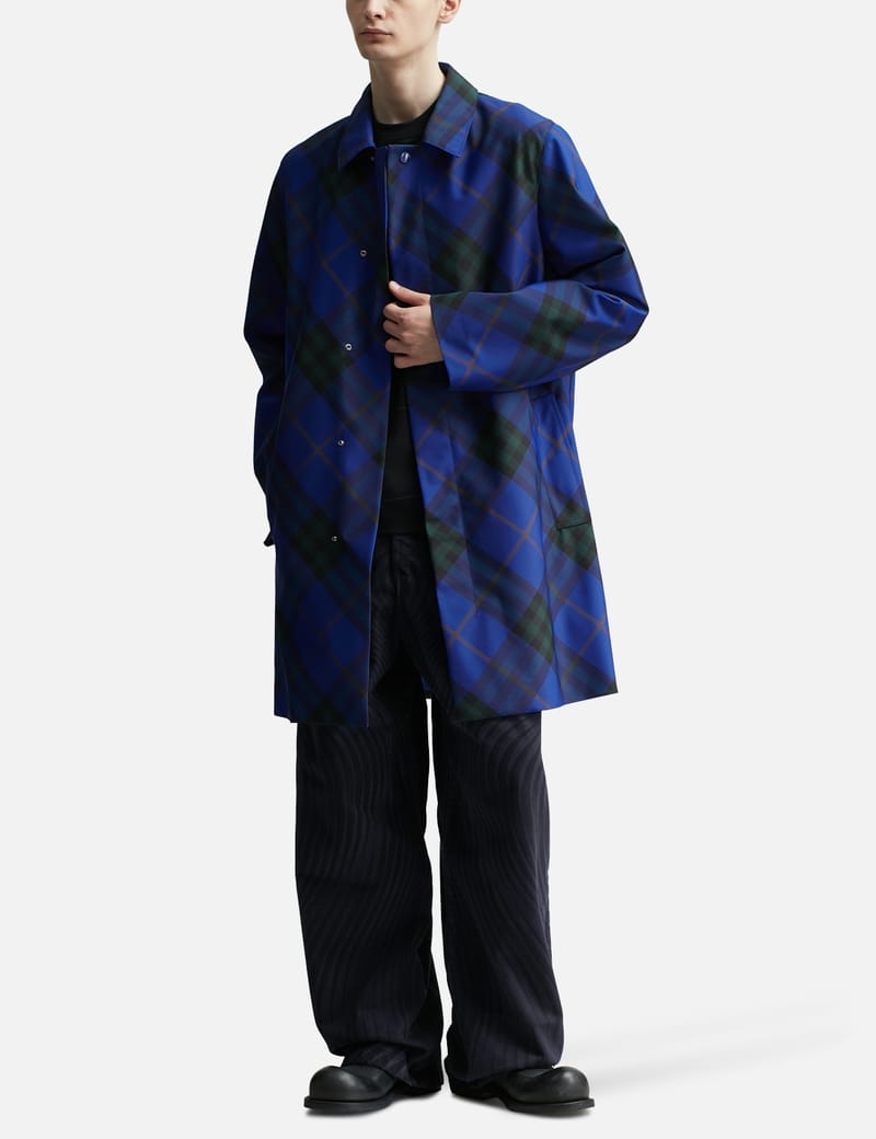 Burberry - Mid-Length Check Car Coat | HBX - Globally