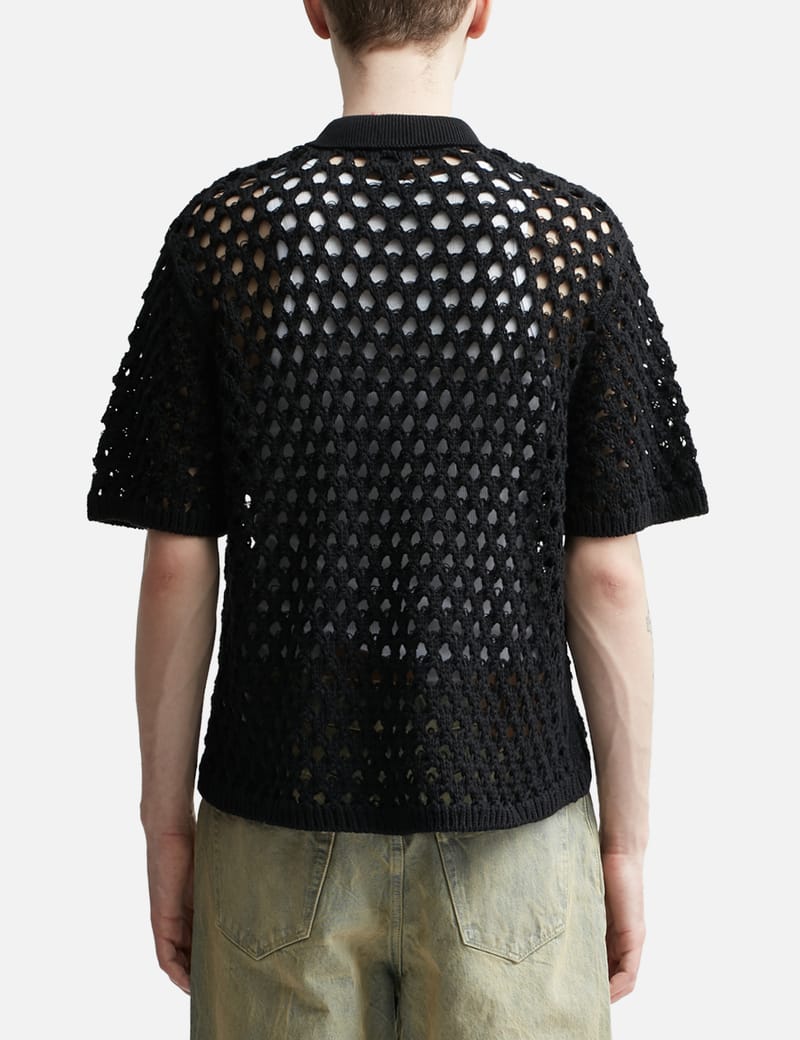 Stüssy - Big Mesh Polo Sweater | HBX - Globally Curated Fashion