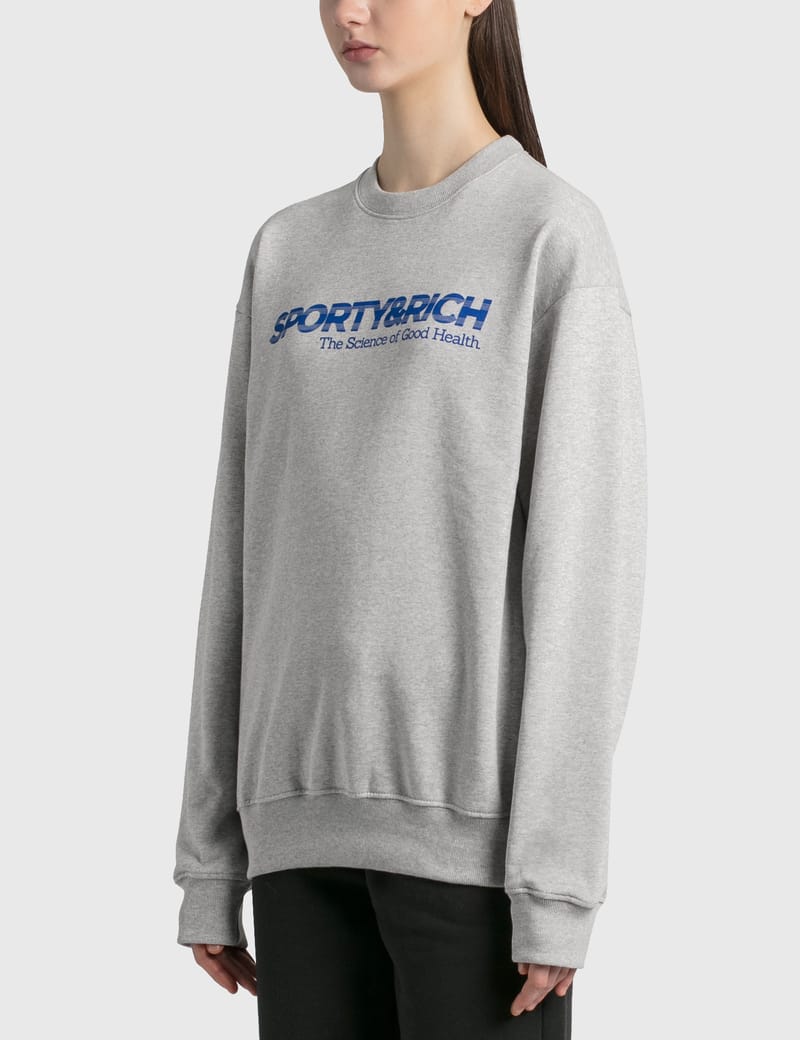 Sporty & Rich - Science Of Good Health Crewneck | HBX - Globally