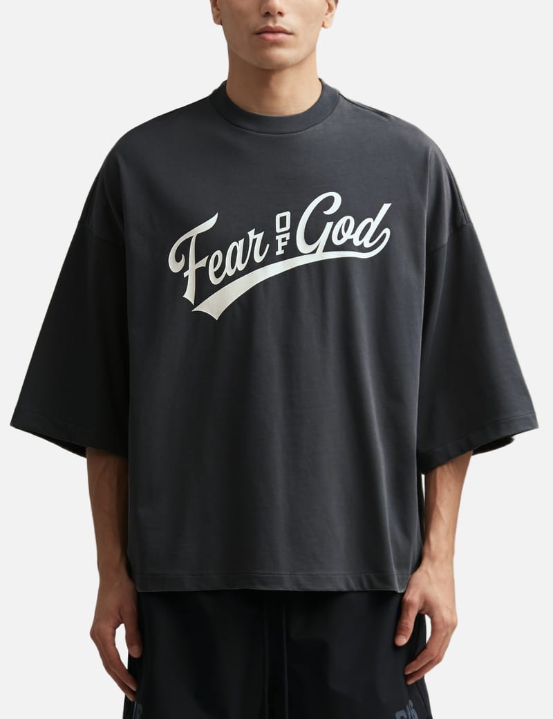 Fear of God Essentials NBA 90'S T-Shirt - Black cotton crewneck