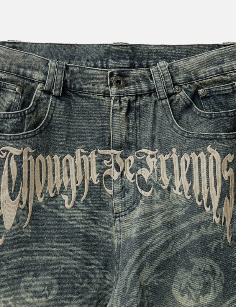 Thought We Friends Eyethought Waxed Baggy Denims 2.0 - 上蠟寬鬆做