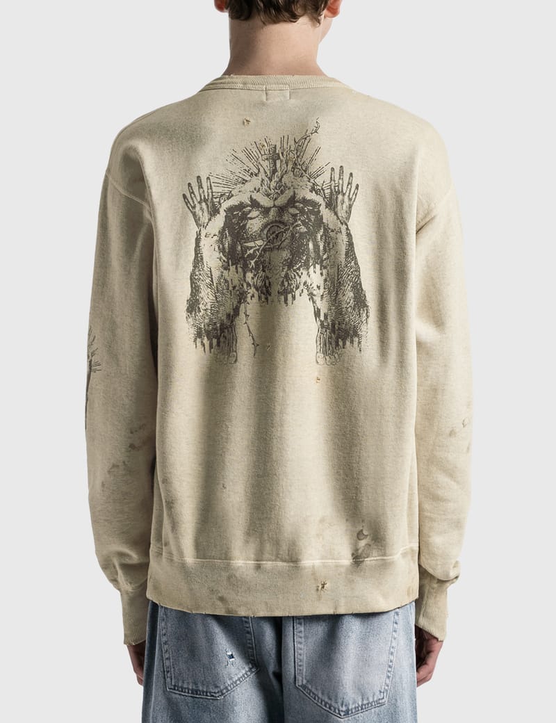 SAINT MICHAEL JESUS CREWNECK SWEAT M-