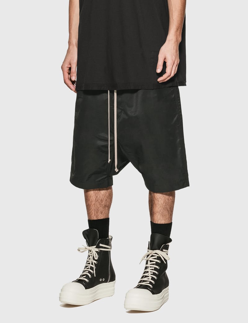 Rick Owens Drkshdw - Lightweight Jersey Drawstring Pods Shorts