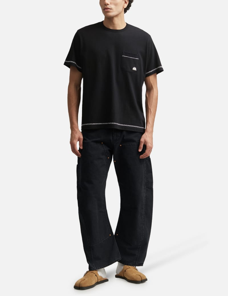 KHOKI Hand-Embroidered T-Shirt - Crafted with signature hand