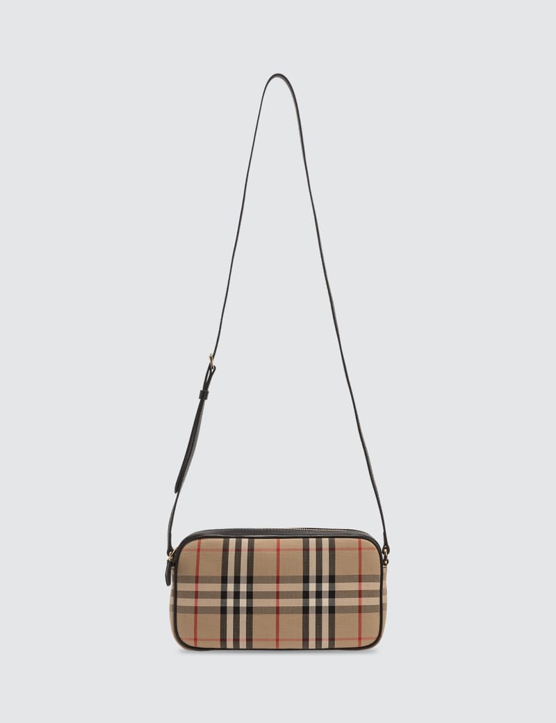 Burberry - Elongated Check Camera Bag | HBX