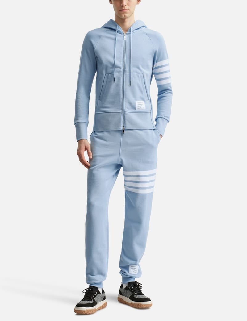Thom Browne - Classic Loopback 4-Bar Full Zip Hoodie | HBX