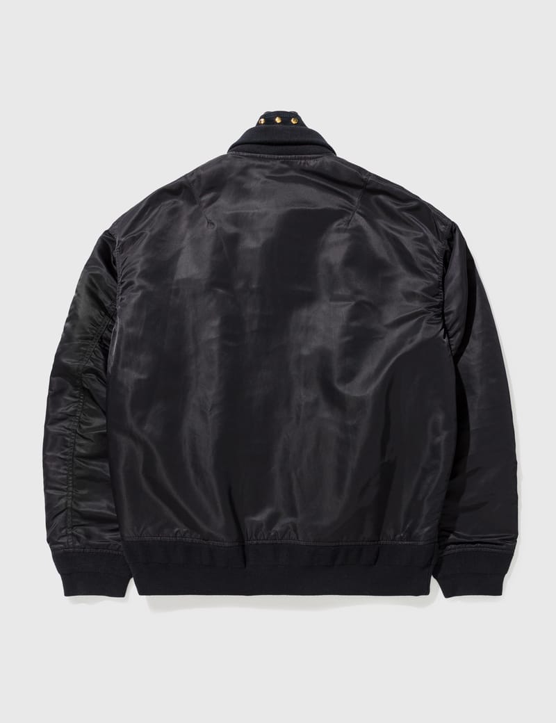 SACAI WOOL BLAZER INTERIOR MA1 BOMBER JACKET